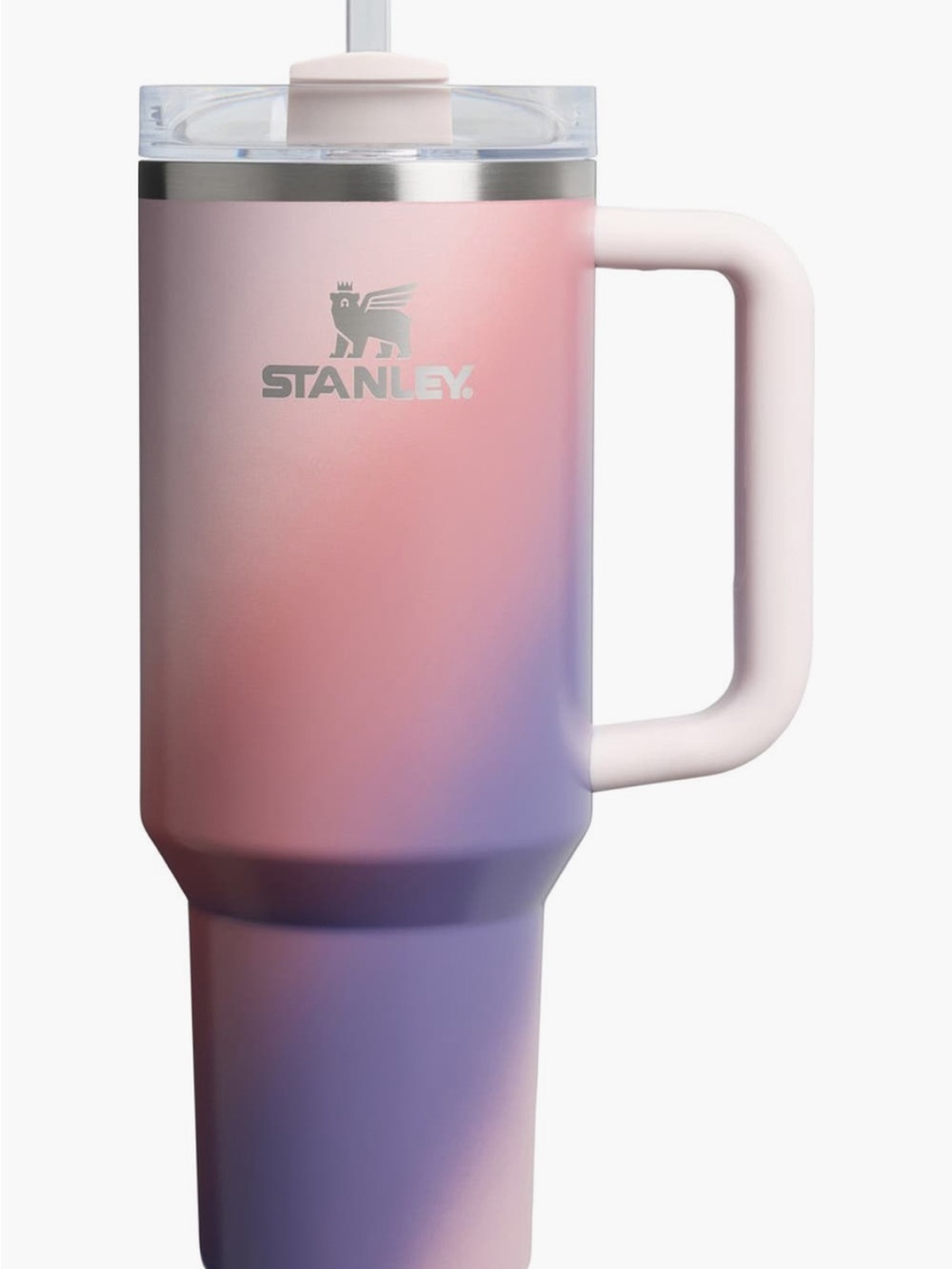 Stanley The Quencher Pink and Purple Gradient Travel Mug with Handle